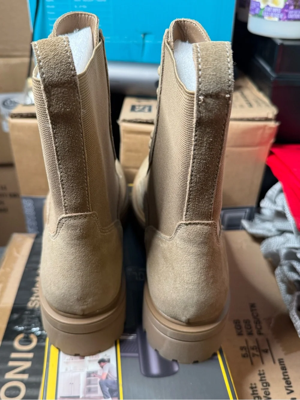 Steve Madden Women’s Size 8.5 Khaki Lace-Up Combat Boot New